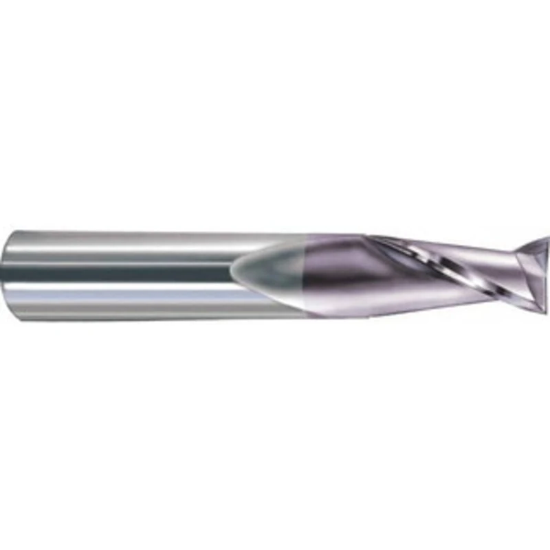 KYOCERA SGS 5/8, 1-1/4 LOC, 5/8 Shank Diam, 3-1/2 OAL, 2 Flute, Solid Carbide Square End Mill Single End, TiCN Finish...